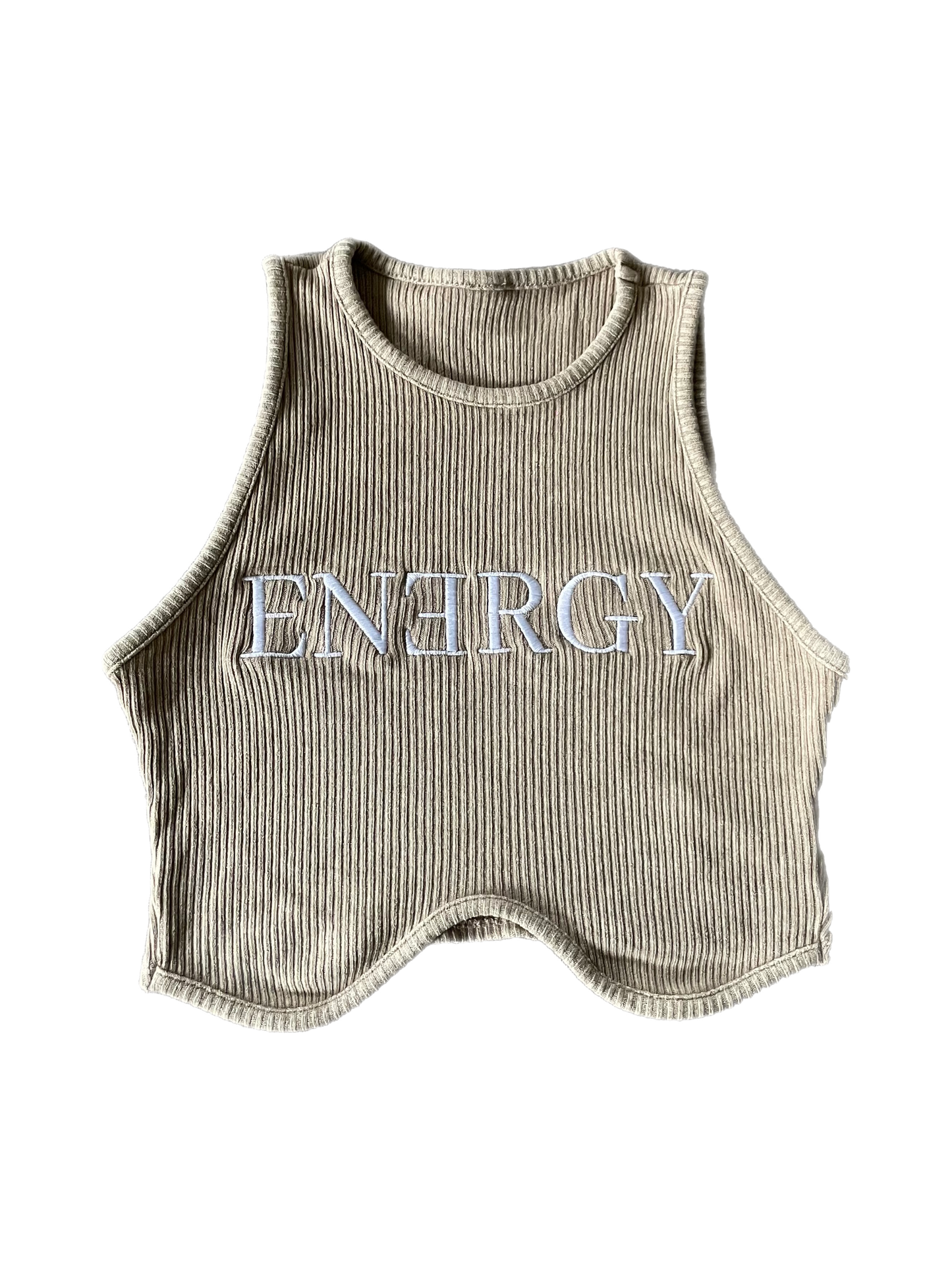Creme Energy Crop Tank Top