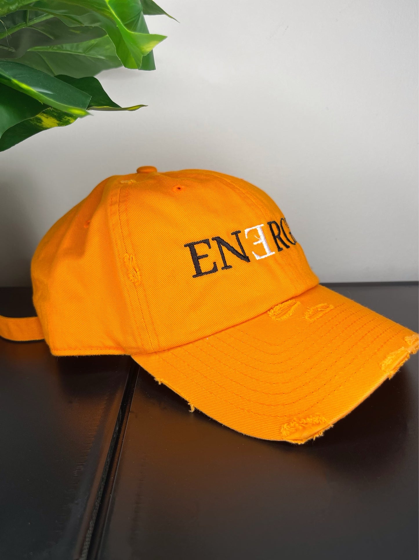 Vintage Energy Dad Hats Solid Orange