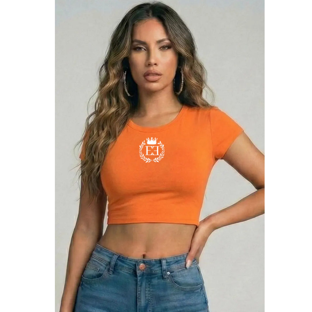 Women's Double E Crop Top