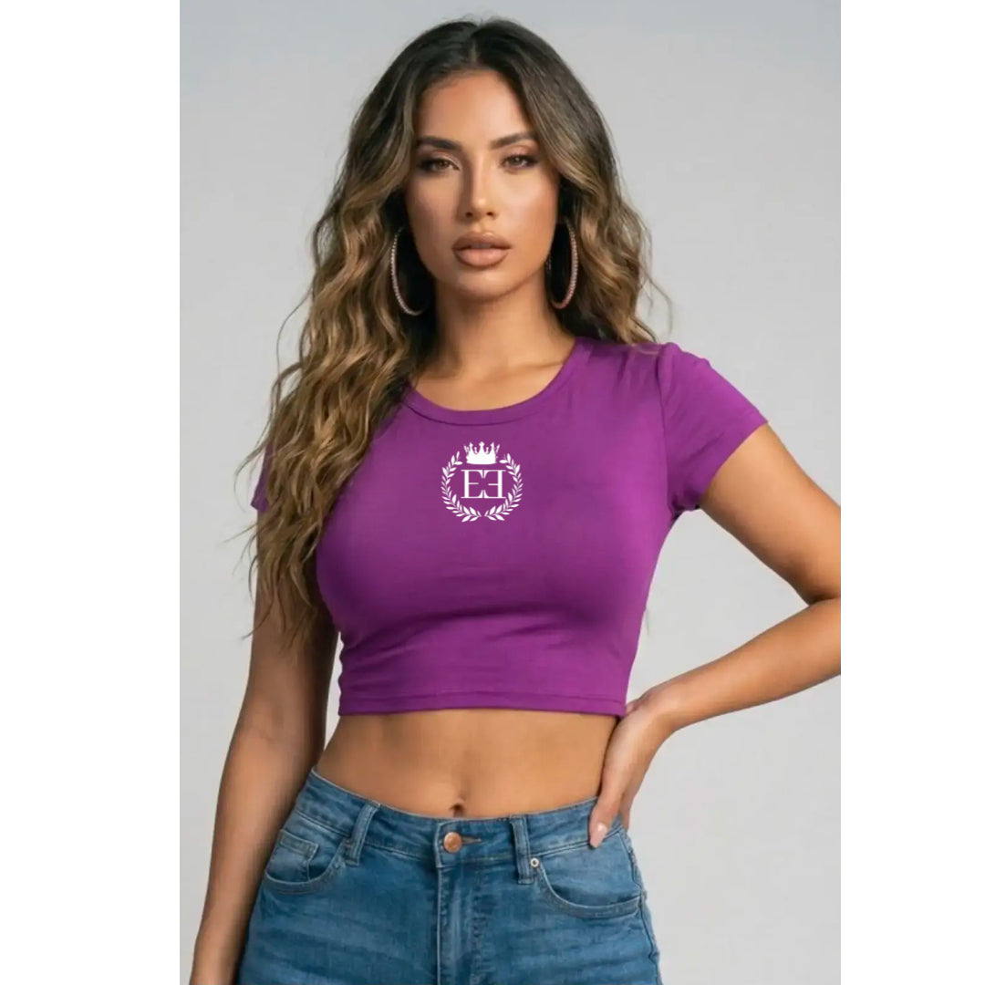 EE Short Sleeve Crop Top