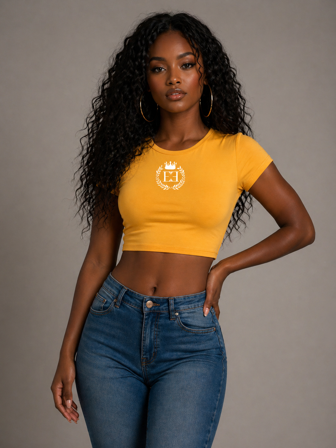 EE Short Sleeve Crop Top