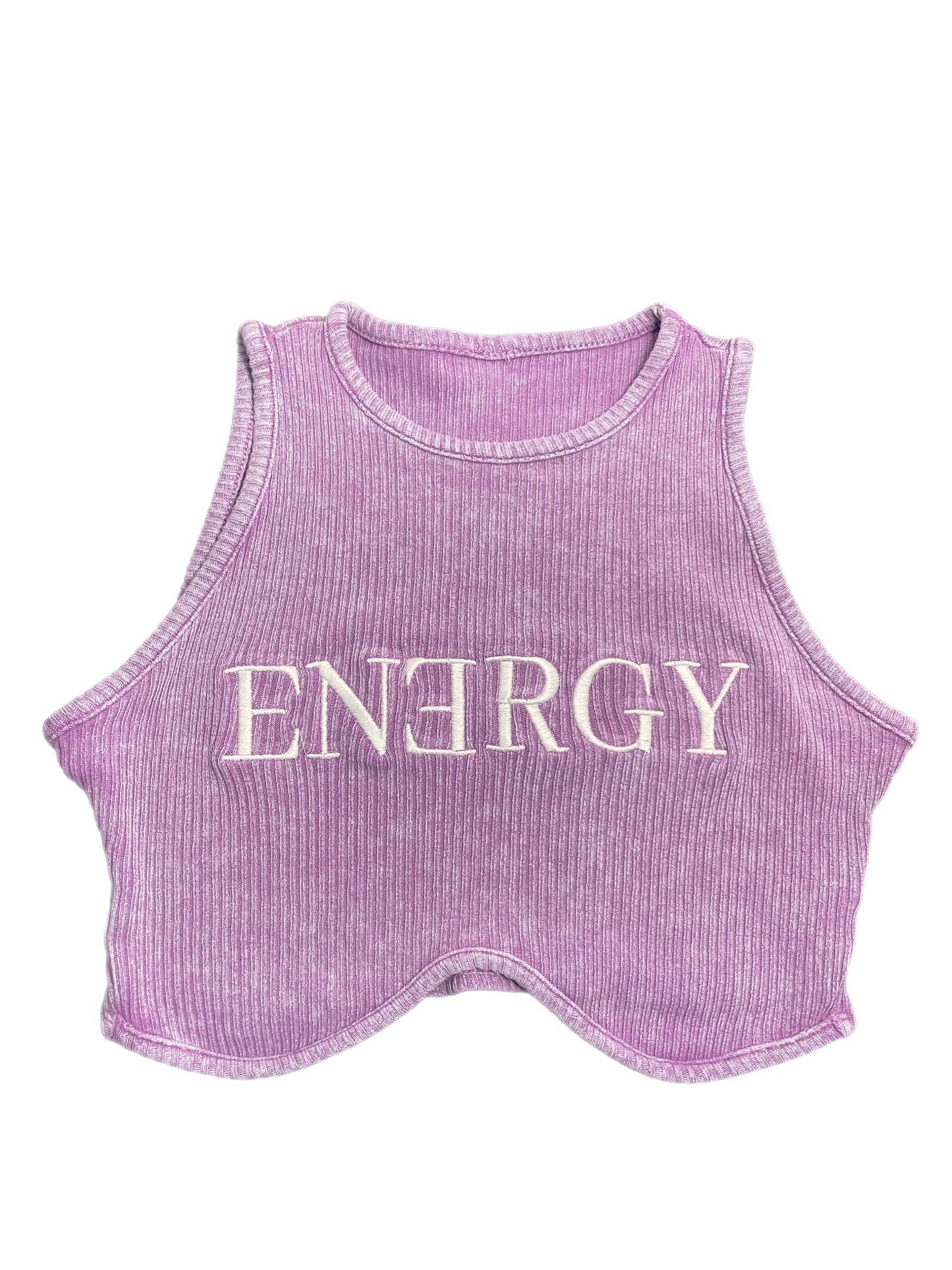 Lavender Energy Crop Tank Top