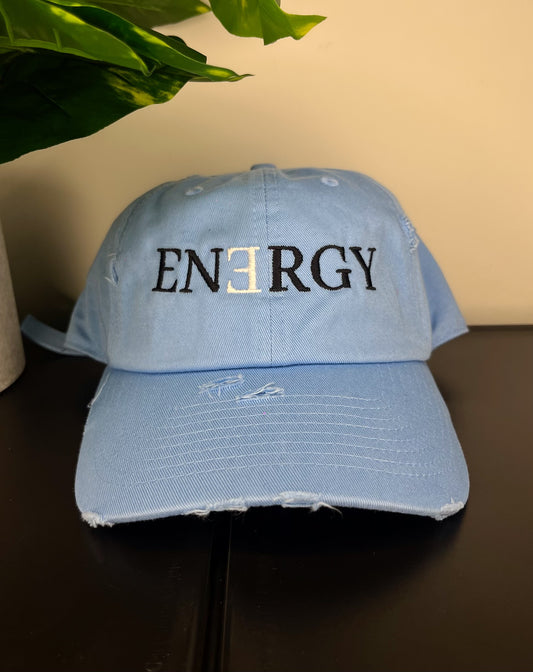 Vintage Energy Dad Hats Baby Blue